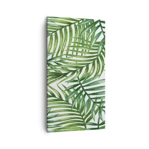 Schilderen op canvas - Onder de groene luifel - 45x80 cm