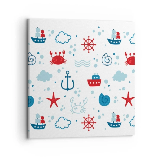 Schilderen op canvas - Zee sprookje - 70x70 cm