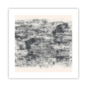 Poster - Mistige compositie - 40x40 cm