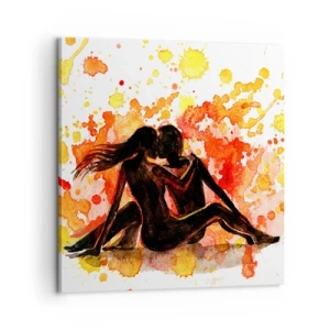 Schilderen op canvas - En er was licht - 60x60 cm