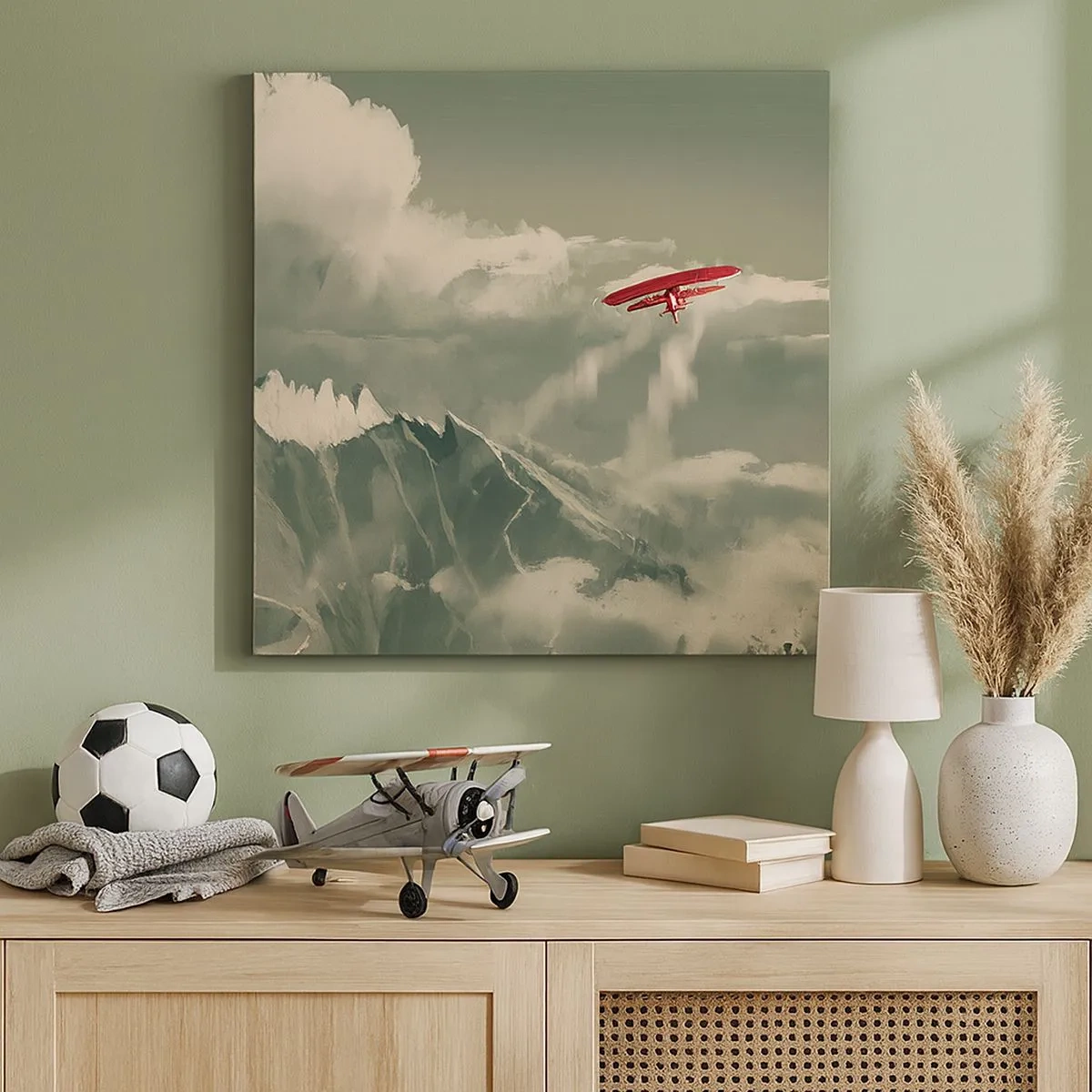 Schilderen op canvas - Onverschrokken pionier - 30x30 cm