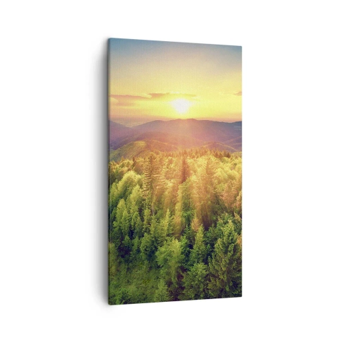 Schilderen op canvas - Hoekpunten en topjes - 45x80 cm