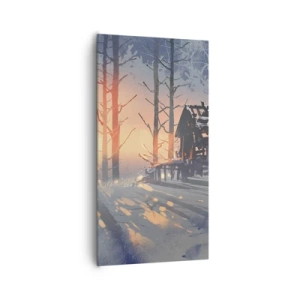 Schilderen op canvas - Alleen de zon kijkt hier naar binnen - 65x120 cm