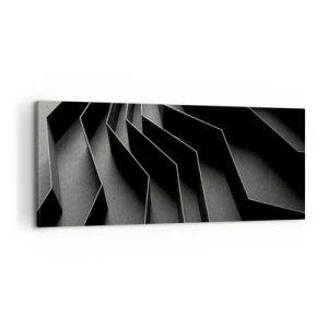 Schilderen op canvas - Ruimtelijke orde - 100x40 cm