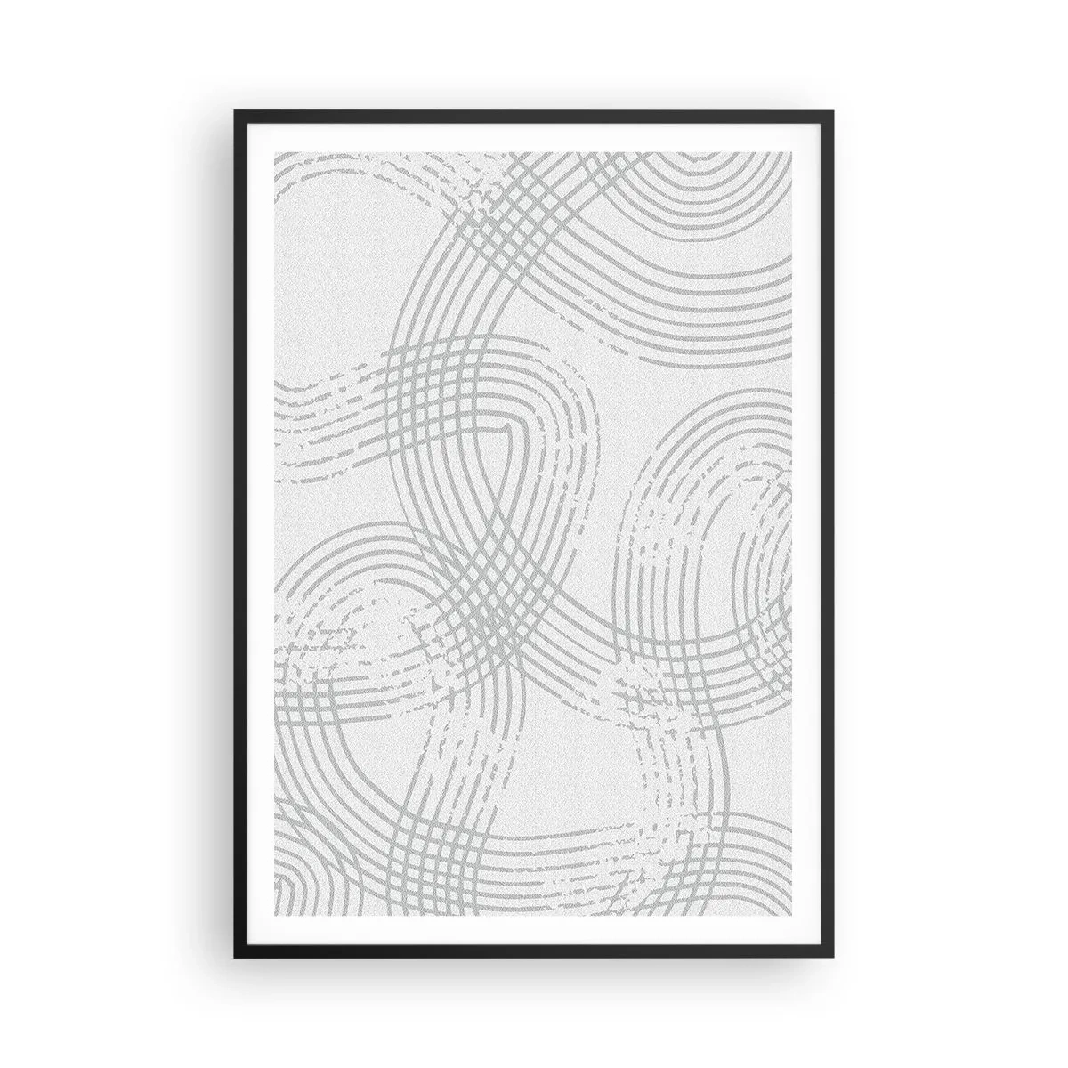 Poster in een zwarte lijst - Er is geen rechte weg - 70x100 cm