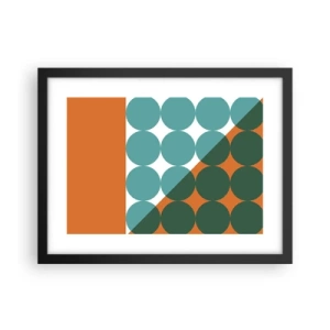 Poster in een zwarte lijst - Omhoog en diagonaal - 40x30 cm