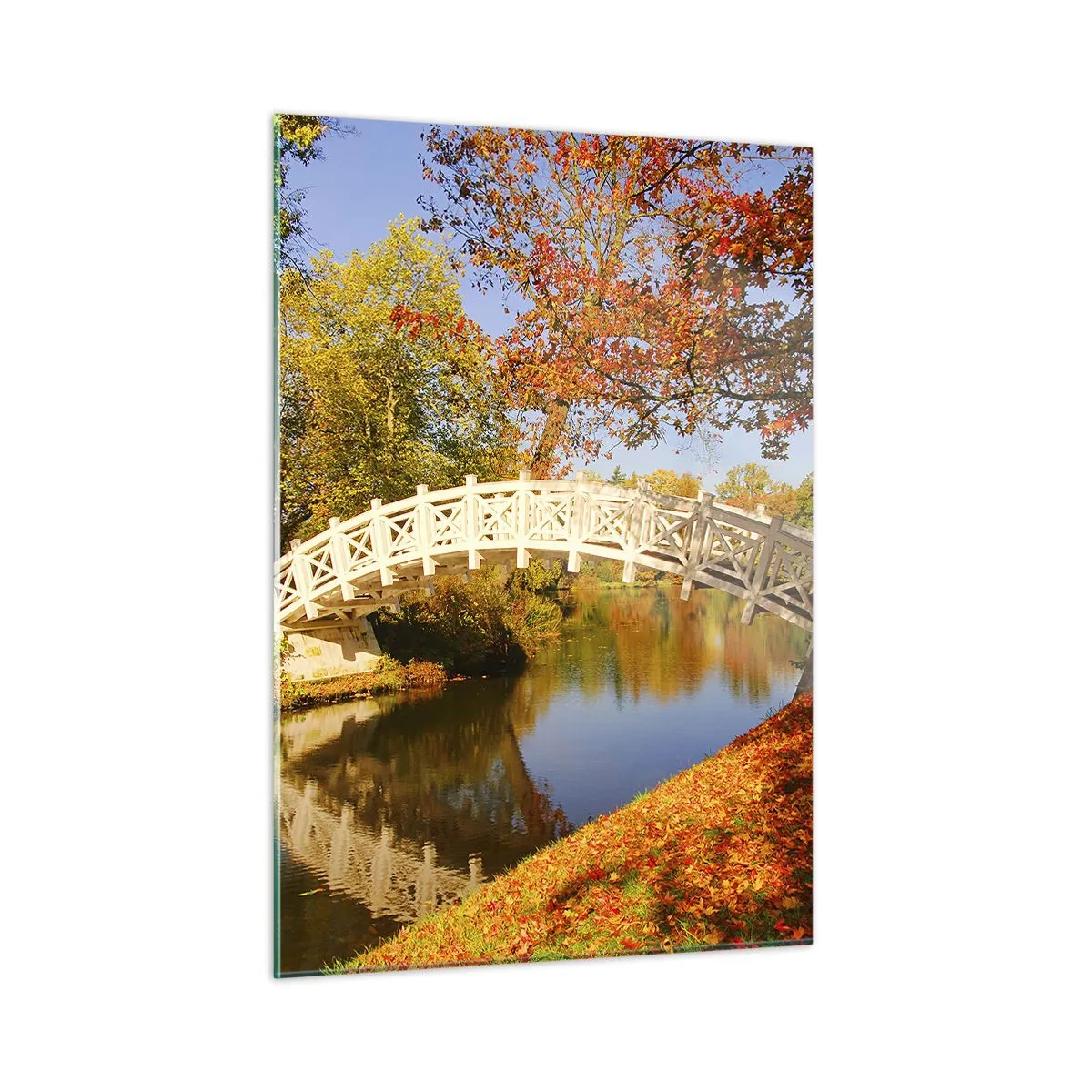 Schilderen op glas - Op de witte brug der zuchten - 50x70 cm
