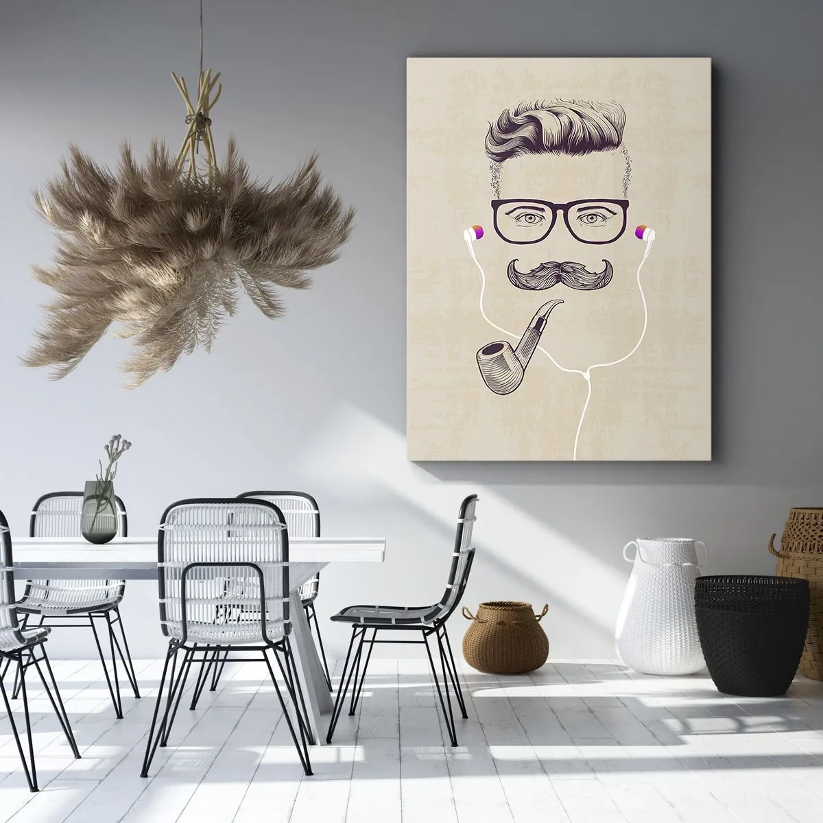 Schilderen op canvas - Een echte man? - 50x70 cm