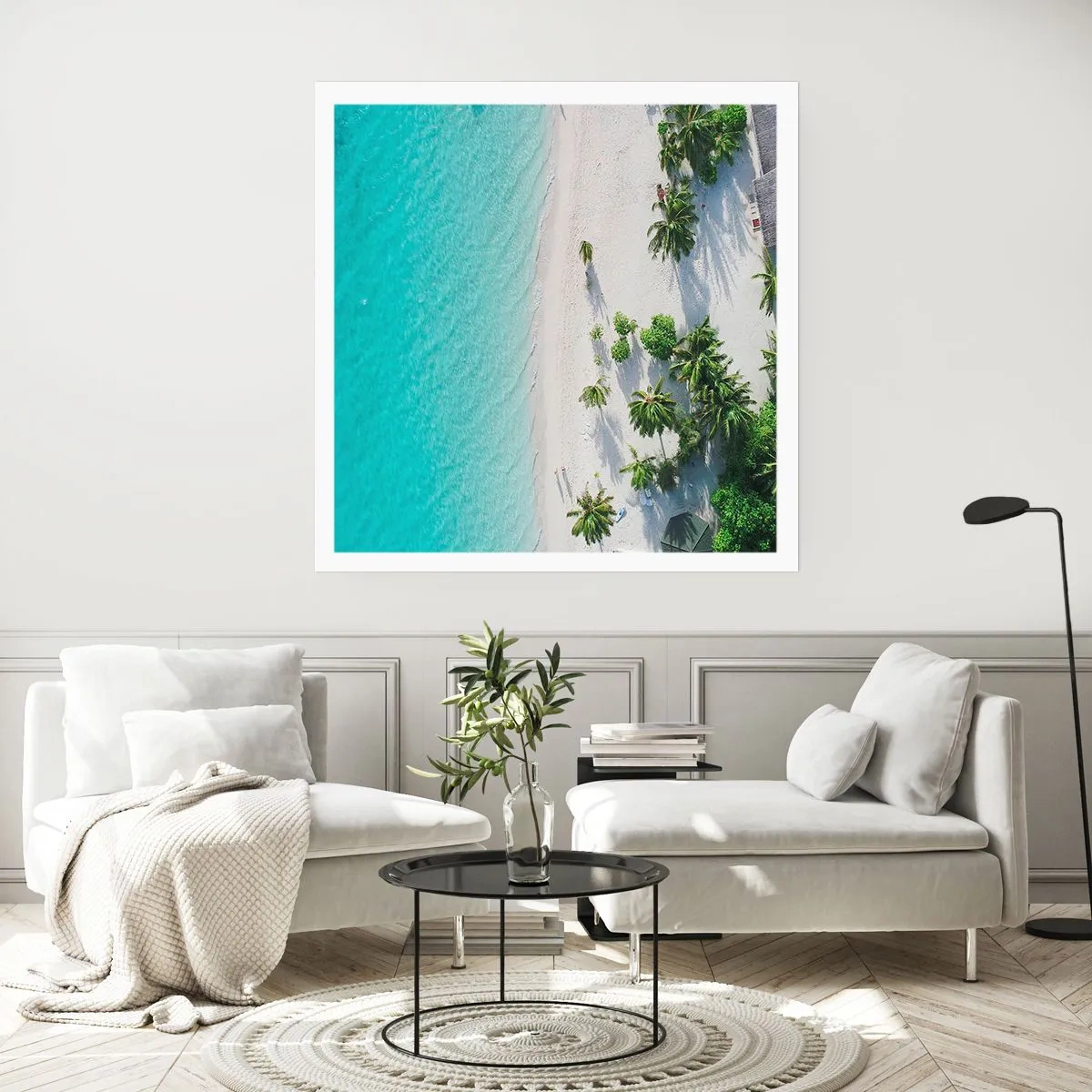 Poster - Een vakantie in het paradijs - 40x40 cm