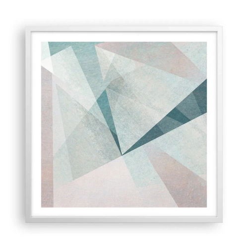 Poster in een witte lijst - Makkelijk maar dynamisch - 60x60 cm