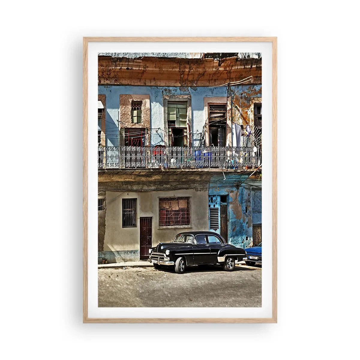 Een poster in een licht eiken lijst - Havana-vibes - 61x91 cm