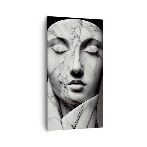 Schilderen op canvas - Marmeren vormen - 55x100 cm