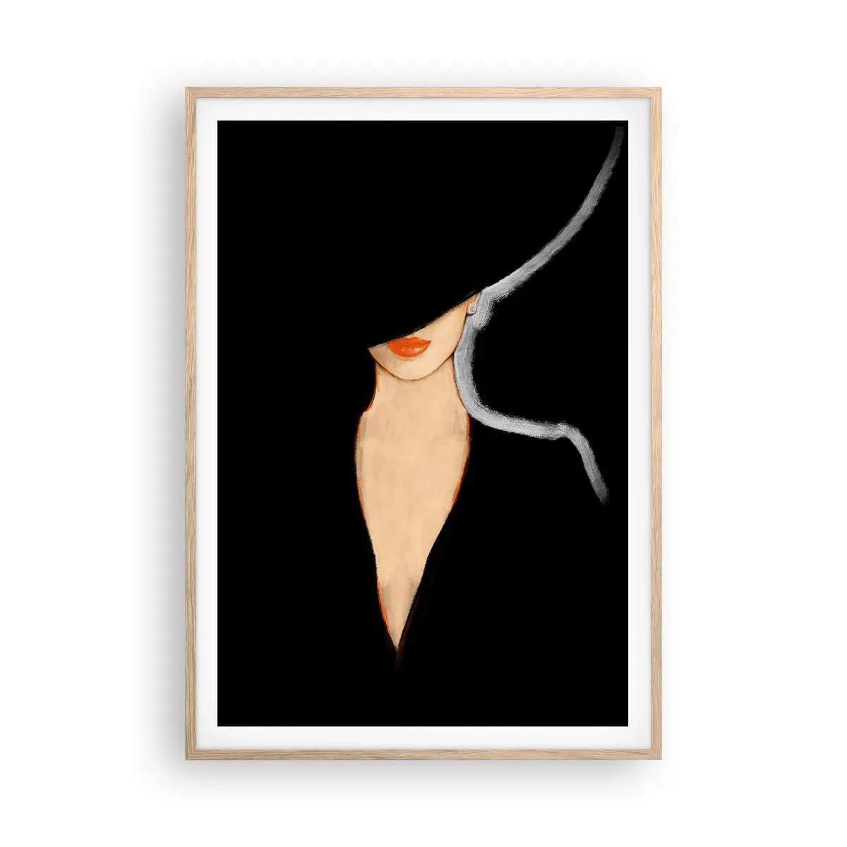 Een poster in een licht eiken lijst - Elegantie en stijl - 70x100 cm