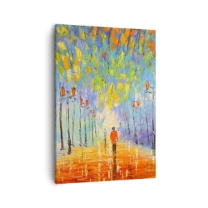 Schilderen op canvas - Nachtlied van regen - 50x70 cm