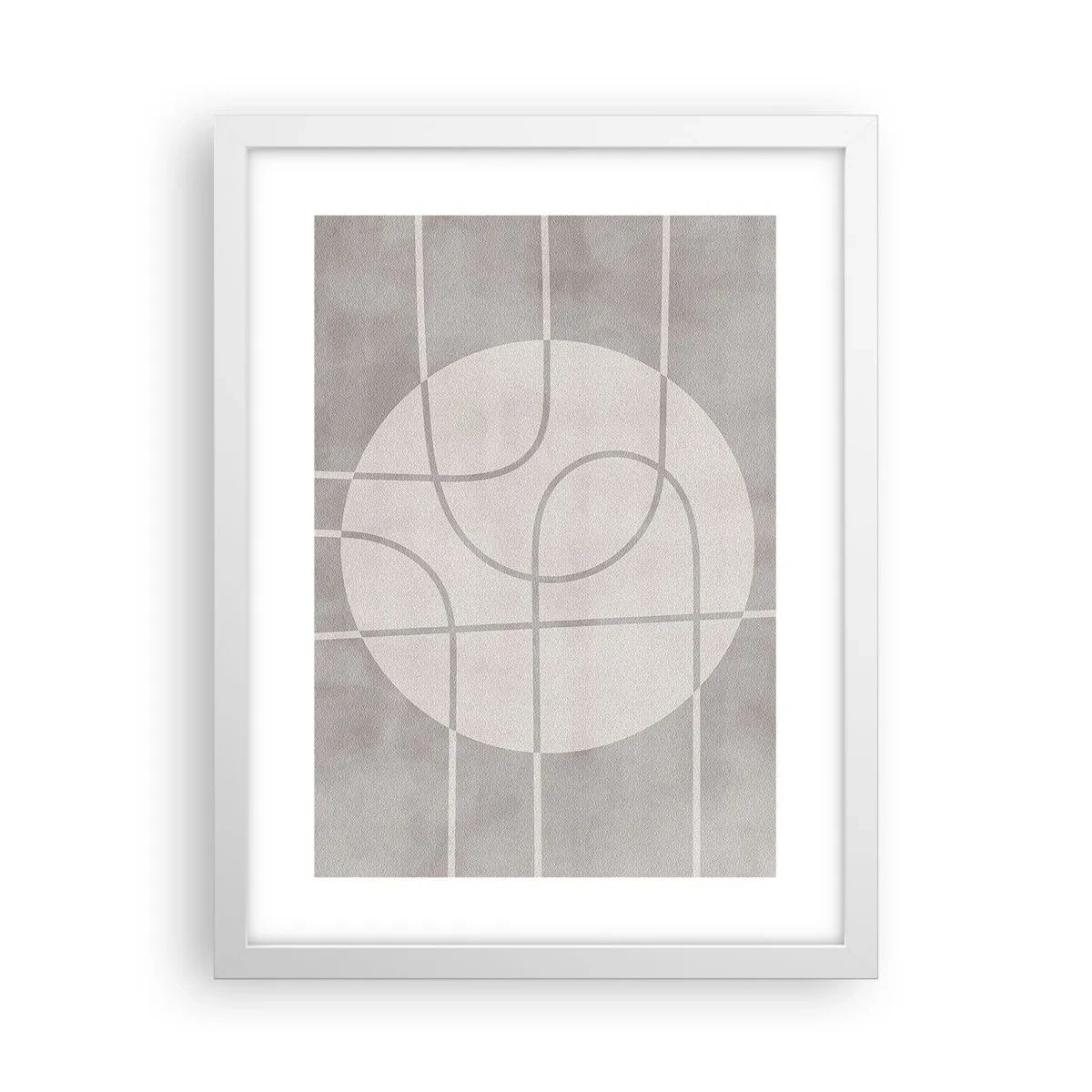 Poster in een witte lijst - Rond en rechtdoor - 30x40 cm