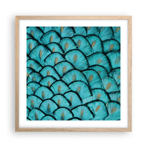 Een poster in een licht eiken lijst - Het grote verengala - 50x50 cm