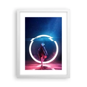 Poster in een witte lijst - Tussen werelden - 30x40 cm