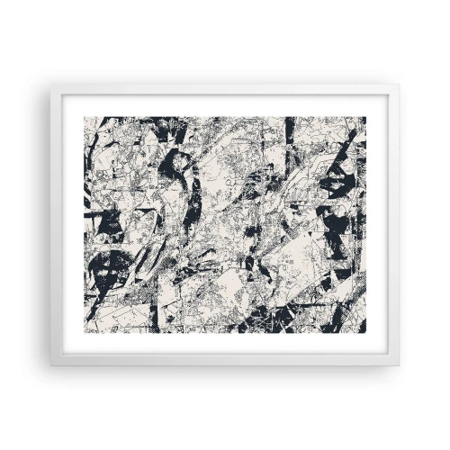 Poster in een witte lijst - Interpenetratie van tegenstellingen - 50x40 cm