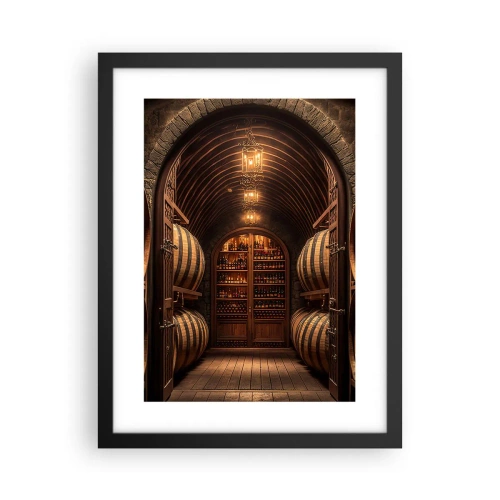 Poster in een zwarte lijst - Sfeervolle kelder - 30x40 cm