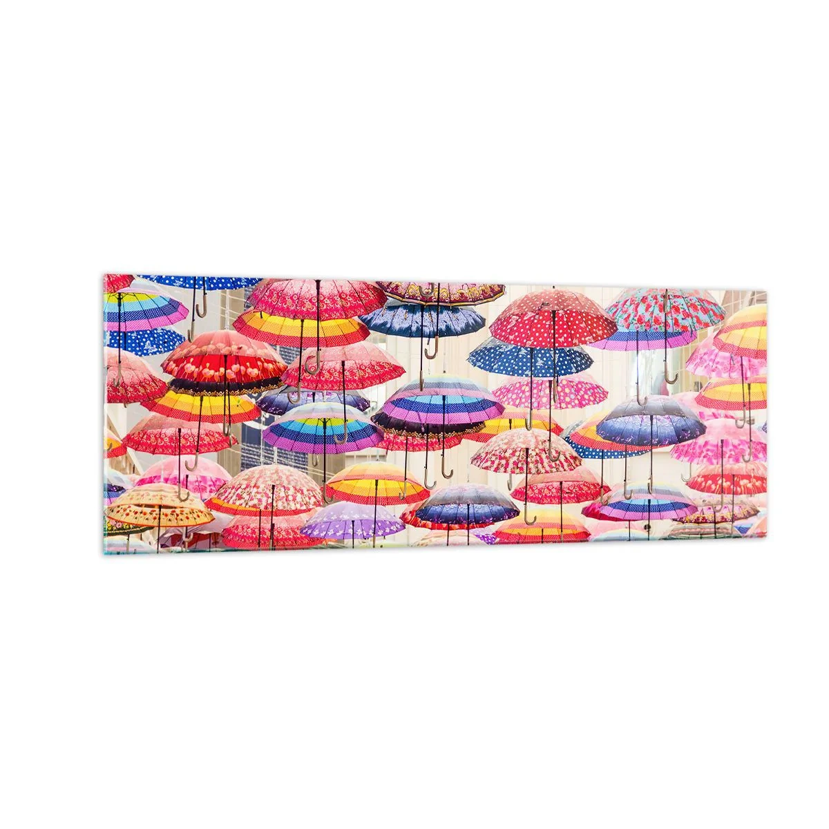 Schilderen op glas - Stadsweide - 140x50 cm