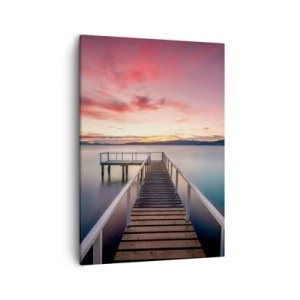 Schilderen op canvas - De zachte vlam van de avond - 50x70 cm