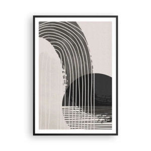 Poster in een zwarte lijst - Daar en terug - 70x100 cm