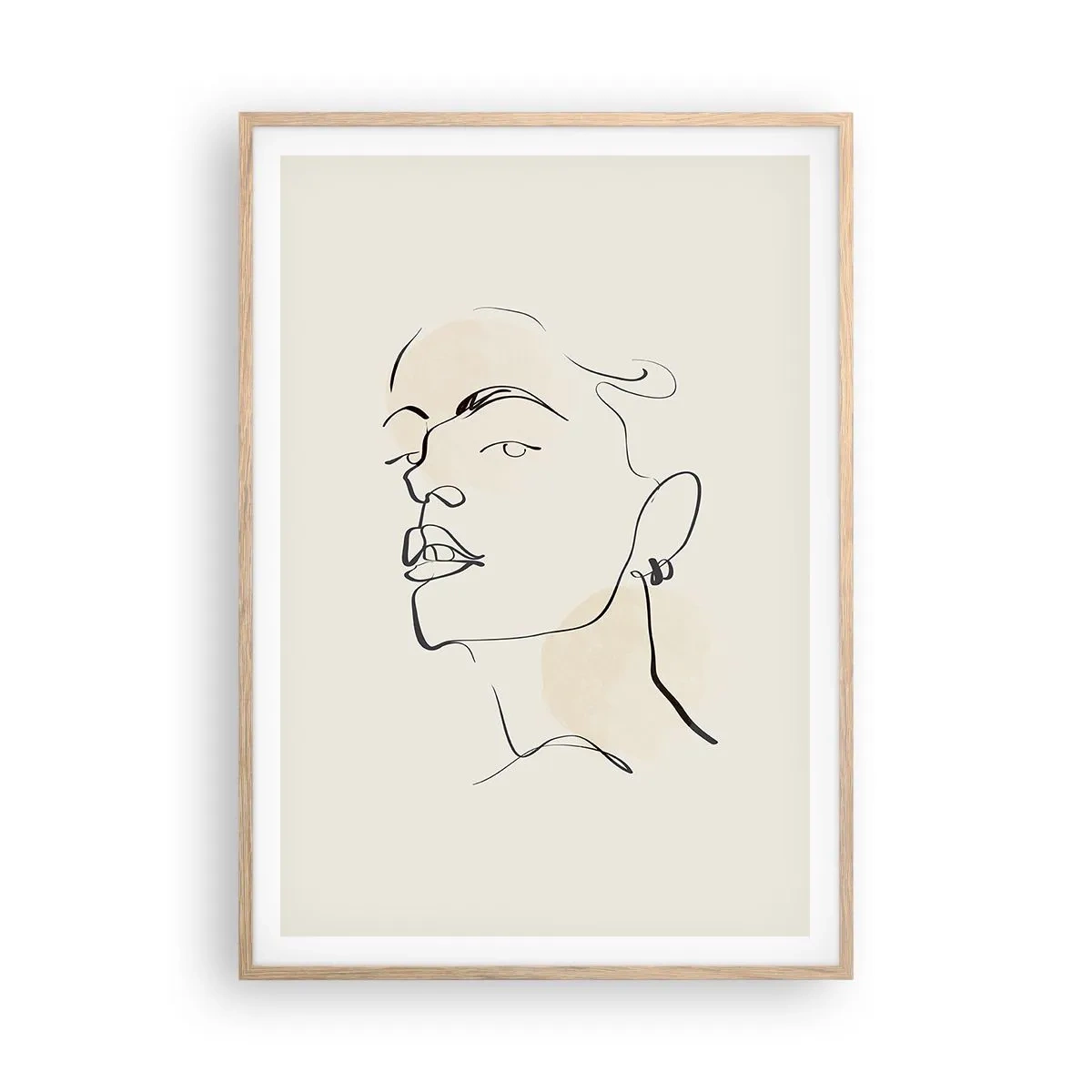 Een poster in een licht eiken lijst - Een trotse blik - 70x100 cm