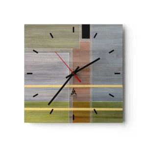 Wandklok - Klok - Eenvoudig en rustig - 40x40 cm