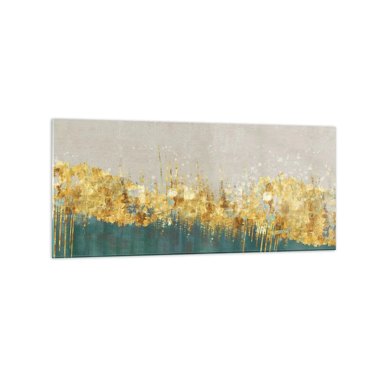 Schilderen op glas - De gouden rand - 120x50 cm