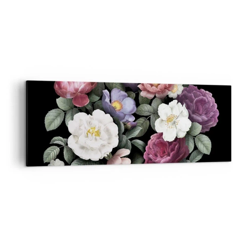 Schilderen op canvas - Uit de Engelse tuin - 140x50 cm