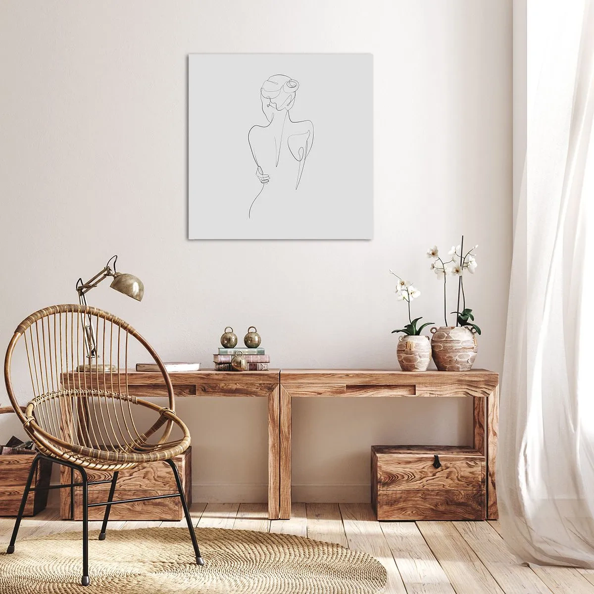 Schilderen op canvas - Lichaamsmuziek - 50x50 cm
