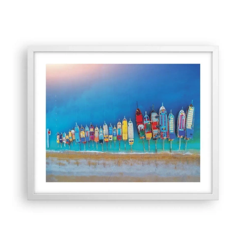 Poster in een witte lijst - Vanuit vogelperspectief - 50x40 cm