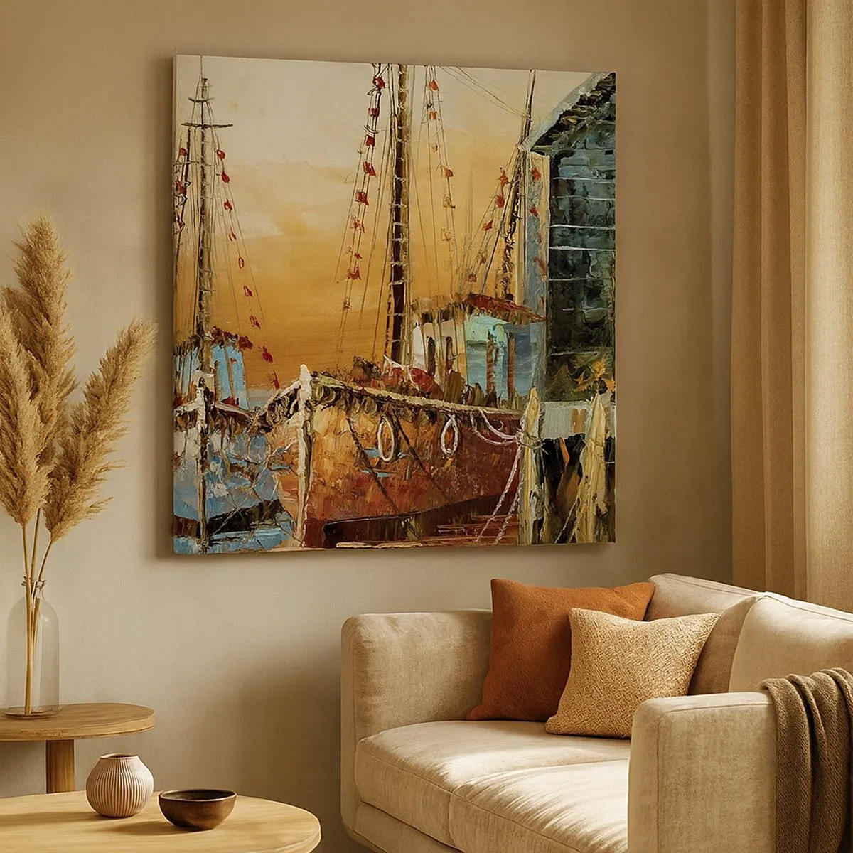 Schilderen op canvas - Een vreedzame terugkeer - 30x30 cm