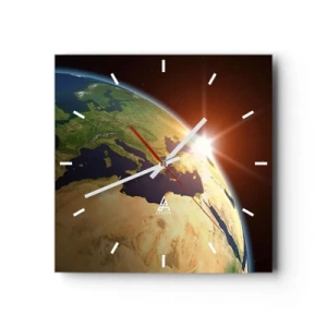 Wandklok - Klok - Zonsopgang - 40x40 cm