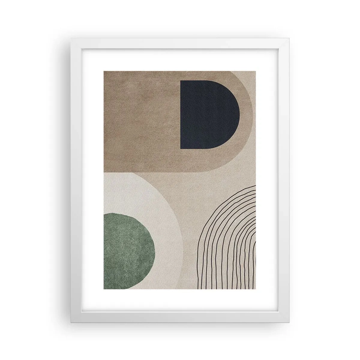 Poster in een witte lijst - De zachtheid van het ovaal - 30x40 cm