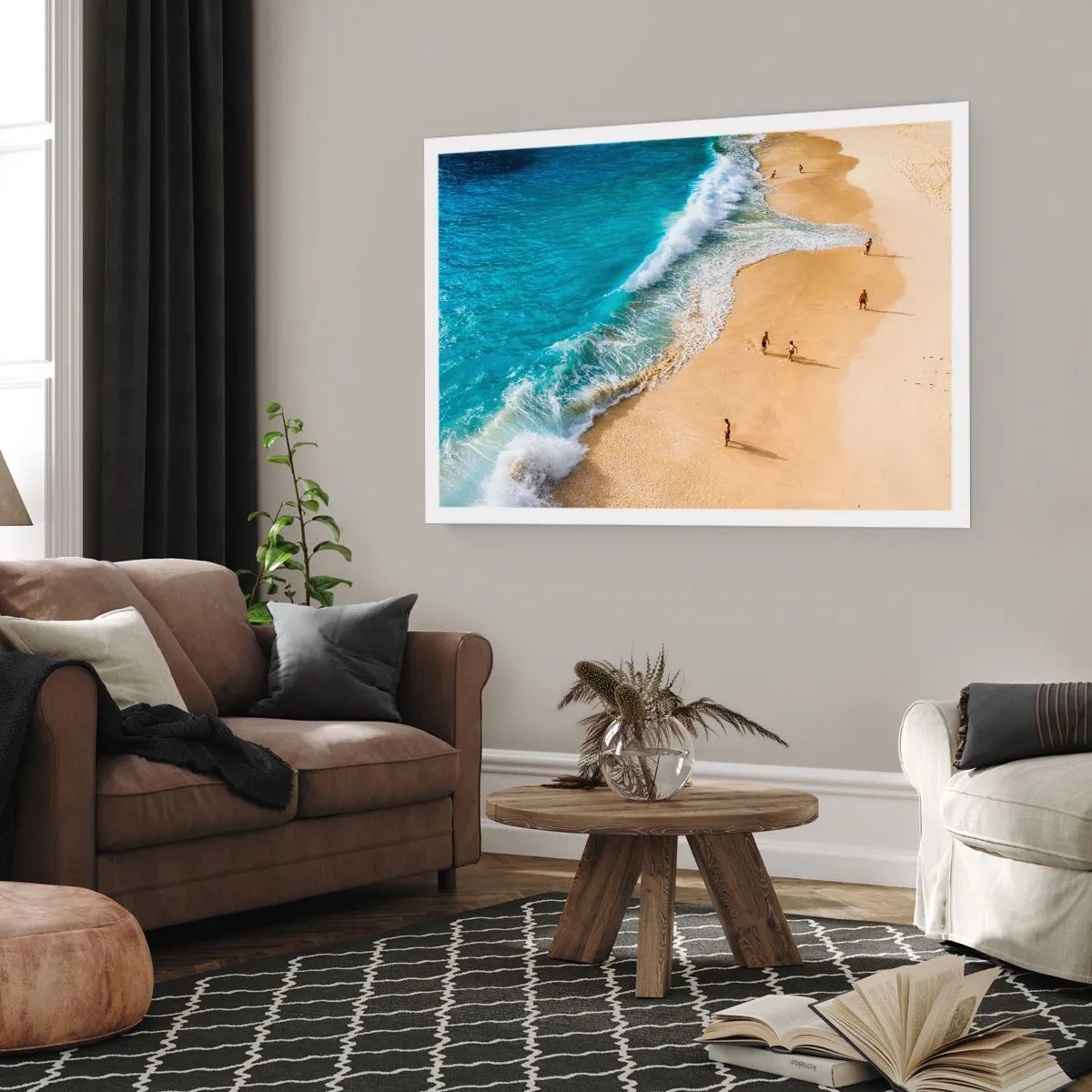 Poster - En dan de zon, het strand… - 91x61 cm