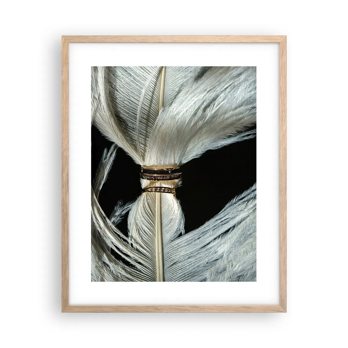 Een poster in een licht eiken lijst - ... en ik zal je niet verlaten ... - 40x50 cm