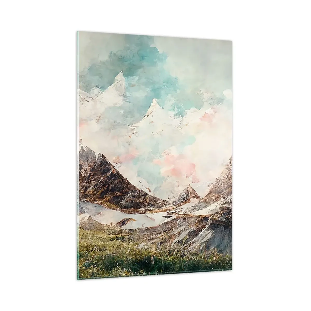 Schilderen op glas - Rotsbladen - 50x70 cm