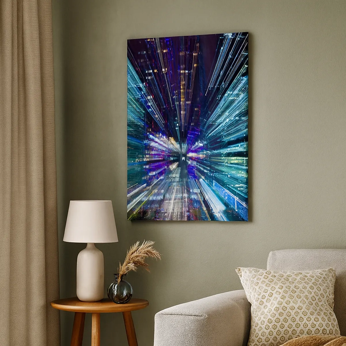 Schilderen op canvas - Overgang naar hyperspace - 50x70 cm
