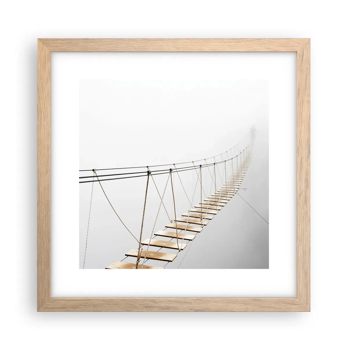 Een poster in een licht eiken lijst - Waar zal het je brengen? - 30x30 cm