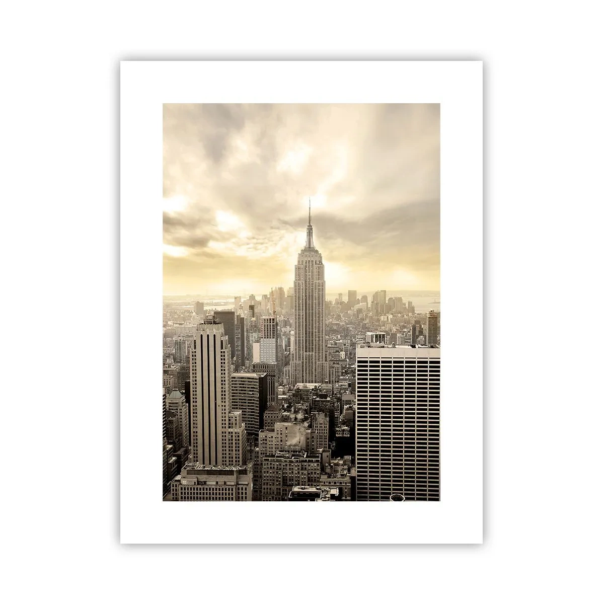Poster - New York geweven van grijs - 30x40 cm