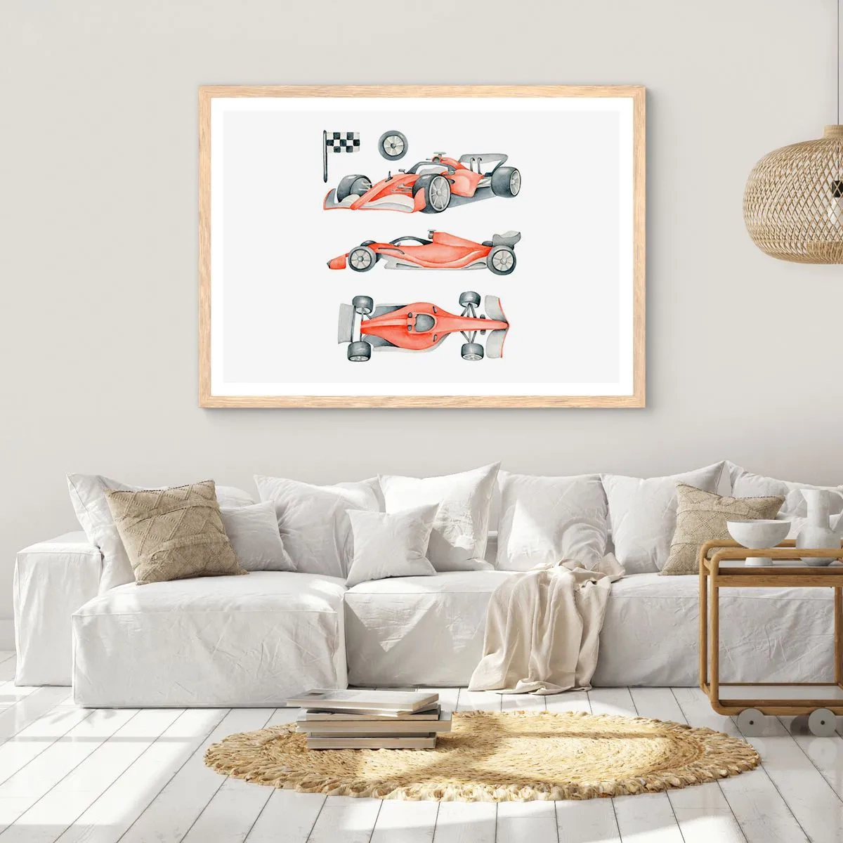 Een poster in een licht eiken lijst - Jaag je droom na - 91x61 cm