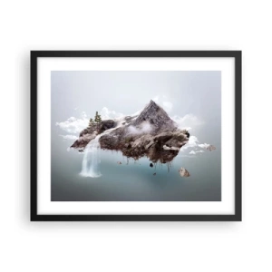 Poster in een zwarte lijst - Gezien met het oog van een surrealist - 50x40 cm