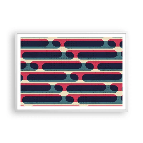 Poster in een witte lijst - In de diepte en vooruit - 100x70 cm