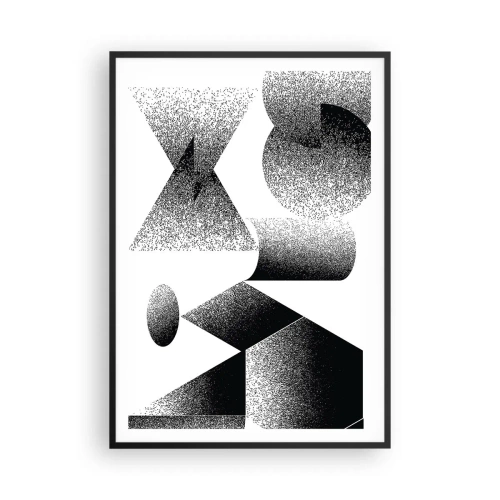 Poster in een zwarte lijst - Hoeken en ovalen - 70x100 cm