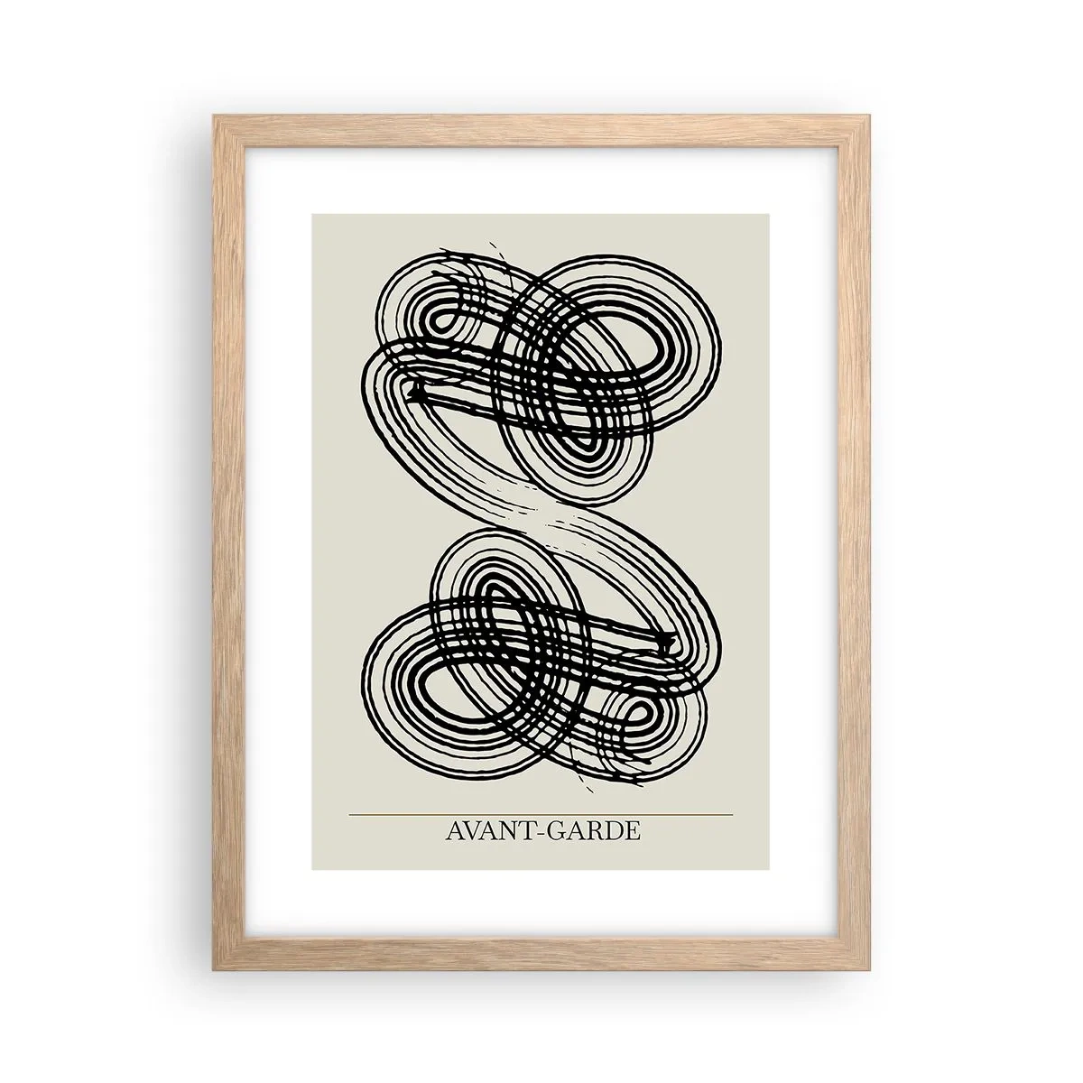 Een poster in een licht eiken lijst - Het kwam er spontaan uit - 30x40 cm