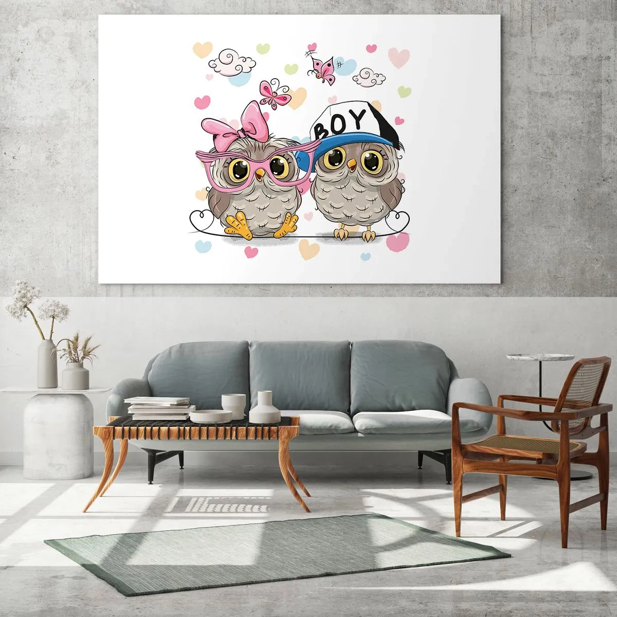 Schilderen op glas - Laten we liefde maken! - 120x80 cm