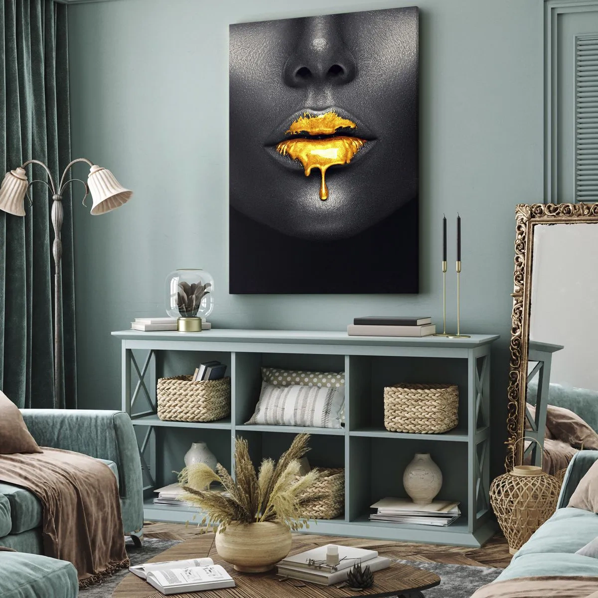 Schilderen op canvas - Goldmouth - 55x100 cm