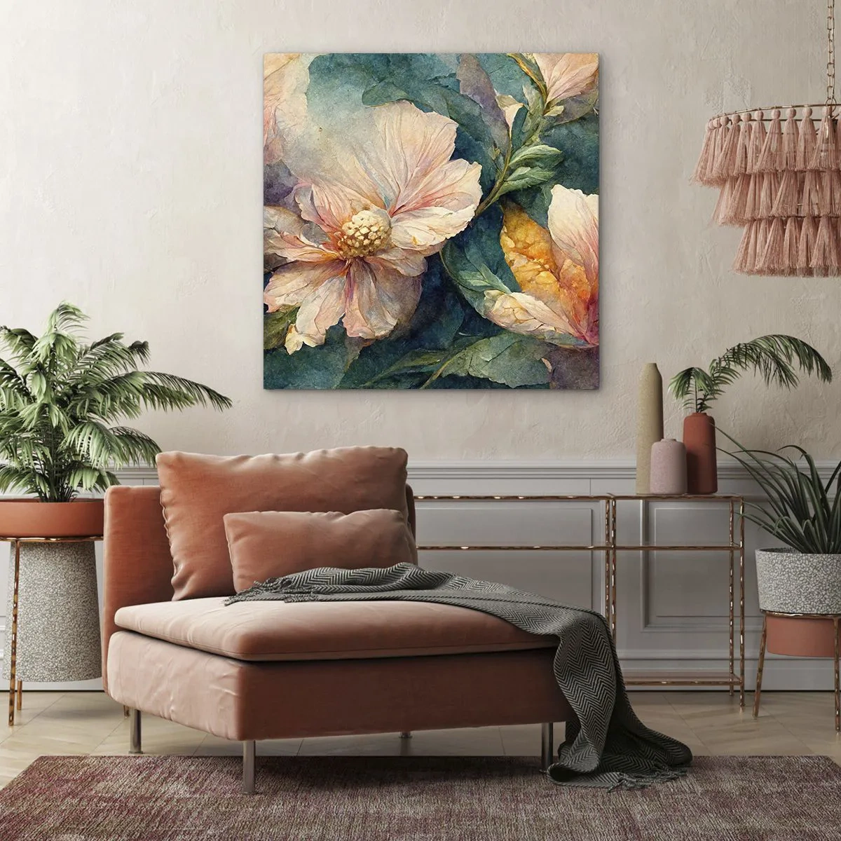 Schilderen op canvas - Gewoon subtiliteit - 30x30 cm