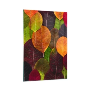 Schilderen op glas - Herfst mozaïek - 80x120 cm